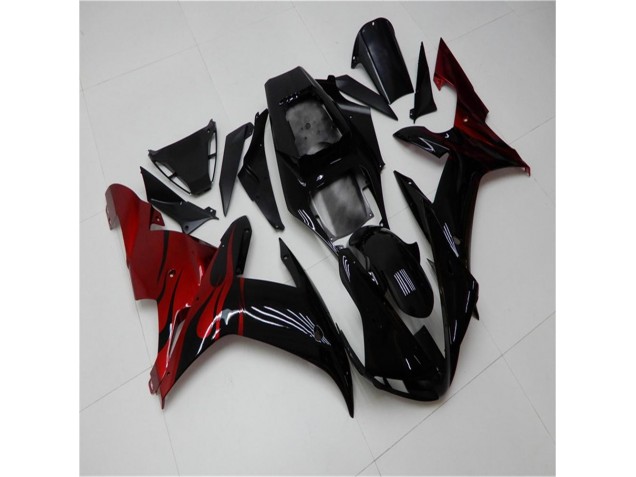 2002-2003 Black Red Yamaha YZF R1 Motorcycle Fairing UK 2002-2003 Black Red Yamaha YZF R1 Motorcycle Fairing UK