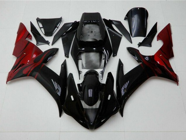 2002-2003 Black Red Yamaha YZF R1 Motorcycle Fairing UK 2002-2003 Black Red Yamaha YZF R1 Motorcycle Fairing UK