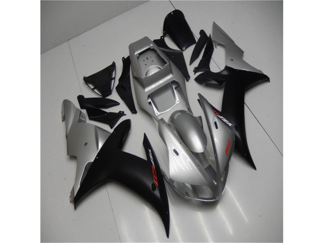 2002-2003 Silver Black Yamaha YZF R1 Motorbike Fairings UK 2002-2003 Silver Black Yamaha YZF R1 Motorbike Fairings UK