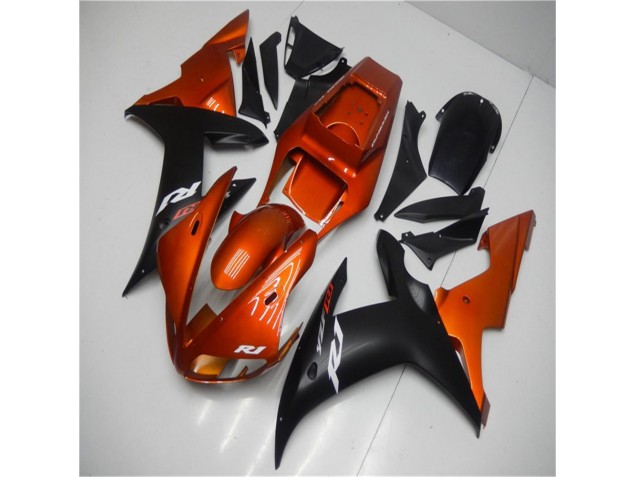 2002-2003 Orange Black Yamaha YZF R1 Bike Fairings UK 2002-2003 Orange Black Yamaha YZF R1 Bike Fairings UK