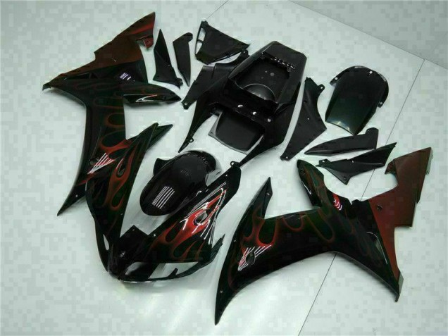 2002-2003 Black Yamaha YZF R1 Motorcyle Fairings UK 2002-2003 Black Yamaha YZF R1 Motorcyle Fairings UK