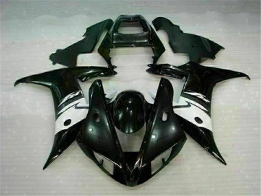 2002-2003 Black Yamaha YZF R1 Motorcycle Fairings Kit UK