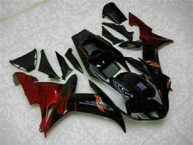 2002-2003 Black Yamaha YZF R1 Motorcylce Fairings UK 2002-2003 Black Yamaha YZF R1 Motorcylce Fairings UK