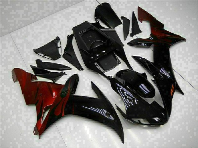 2002-2003 Black Yamaha YZF R1 Motorcycle Fairings UK 2002-2003 Black Yamaha YZF R1 Motorcycle Fairings UK