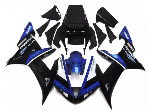 2002-2003 Black Blue Yamaha YZF R1 Bike Fairing Kit UK 2002-2003 Black Blue Yamaha YZF R1 Bike Fairing Kit UK
