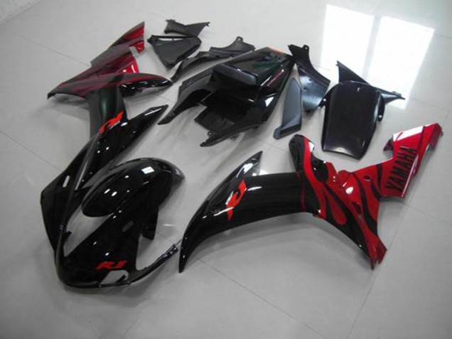 2002-2003 Black Flame Yamaha YZF R1 Motorcyle Fairings UK 2002-2003 Black Flame Yamaha YZF R1 Motorcyle Fairings UK