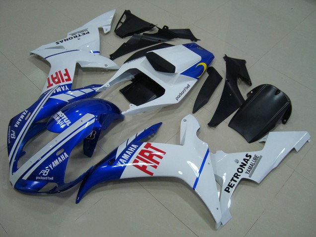 2002-2003 Blue White Yamaha YZF R1 Motorcycle Fairings Kit UK