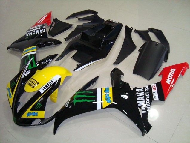 2002-2003 Monster Drink Graphic Yamaha YZF R1 Motorbike Fairings UK 2002-2003 Monster Drink Graphic Yamaha YZF R1 Motorbike Fairings UK
