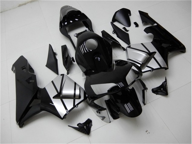 2003-2004 Black Silver Honda CBR600RR Bike Fairing UK 2003-2004 Black Silver Honda CBR600RR Bike Fairing UK