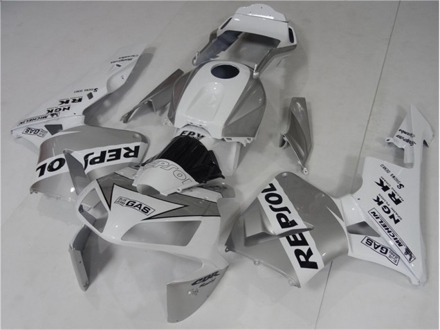 2003-2004 Silve White Black Repsol Honda CBR600RR Bike Fairings UK 2003-2004 Silve White Black Repsol Honda CBR600RR Bike Fairings UK