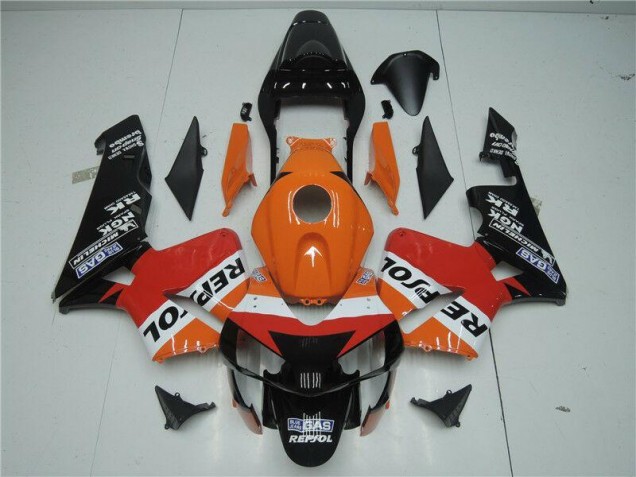 2003-2004 Orange Red Black Repsol Honda CBR600RR Motor Bike Fairings UK 2003-2004 Orange Red Black Repsol Honda CBR600RR Motor Bike Fairings UK