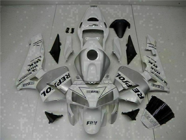 2003-2004 White Repsol CBR600RR Bike Fairing Kit UK 2003-2004 White Repsol CBR600RR Bike Fairing Kit UK