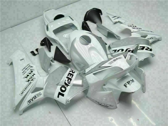 2003-2004 White Silver Repsol Honda CBR600RR Replacement Fairings UK 2003-2004 White Silver Repsol Honda CBR600RR Replacement Fairings UK