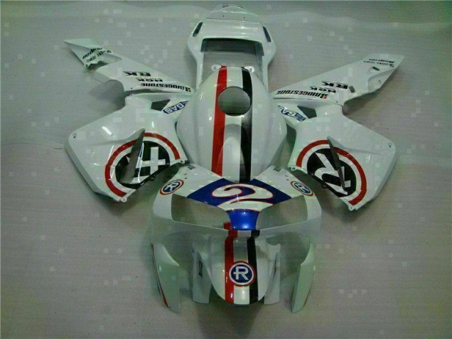2003-2004 White Blue R 2 Honda CBR600RR Motorcycle Fairings UK 2003-2004 White Blue R 2 Honda CBR600RR Motorcycle Fairings UK