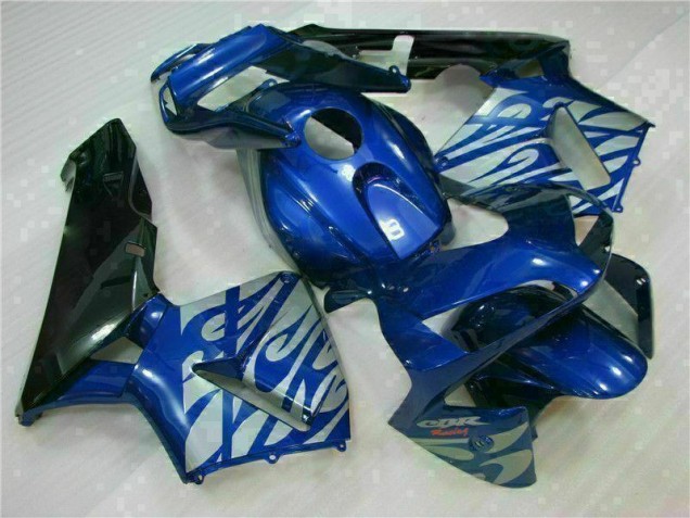 2003-2004 Blue with Silver Flame Honda CBR600RR Motorbike Fairing UK 2003-2004 Blue with Silver Flame Honda CBR600RR Motorbike Fairing UK