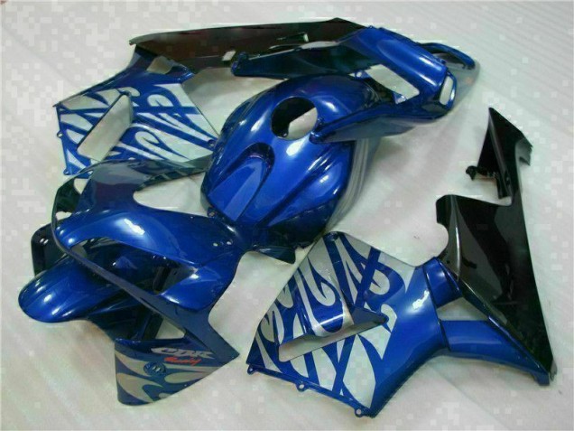 2003-2004 Blue with Silver Flame Honda CBR600RR Motorbike Fairing UK 2003-2004 Blue with Silver Flame Honda CBR600RR Motorbike Fairing UK