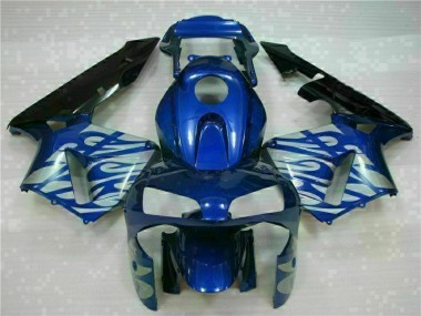 2003-2004 Blue with Silver Flame Honda CBR600RR Motorbike Fairing UK