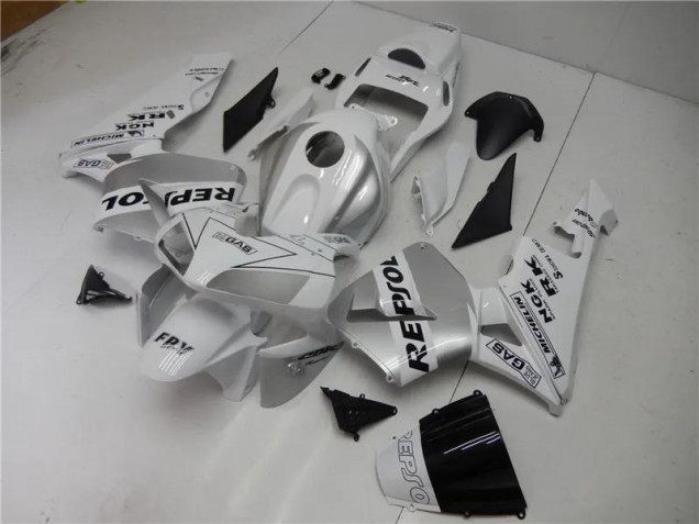 2003-2004 Silver White Black Repsol Honda CBR600RR Motorcycle Fairings Kit UK 2003-2004 Silver White Black Repsol Honda CBR600RR Motorcycle Fairings Kit UK