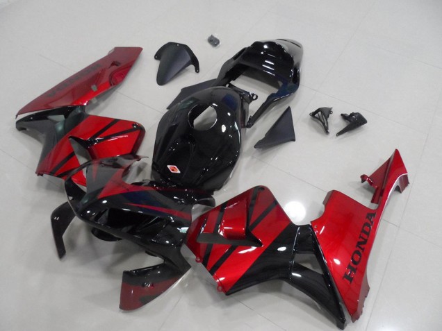 2003-2004 Black Candy Red Honda CBR600RR Motorcycle Fairing UK 2003-2004 Black Candy Red Honda CBR600RR Motorcycle Fairing UK