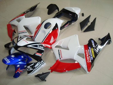 2003-2004 White Black Red Lee Honda CBR600RR Motorcycle Fairing Kit UK