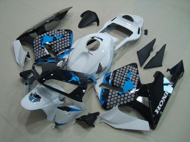 2003-2004 White Black Blue Honda CBR600RR Moto Fairings UK 2003-2004 White Black Blue Honda CBR600RR Moto Fairings UK
