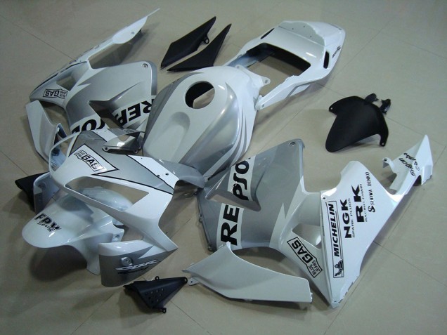 2003-2004 Repsol White Silver Honda CBR600RR Motorcycle Fairings Kits UK 2003-2004 Repsol White Silver Honda CBR600RR Motorcycle Fairings Kits UK