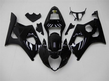 2003-2004 Glossy Black Suzuki GSXR 1000 Motorcycle Fairings Kits UK