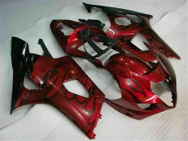 2003-2004 Red Suzuki GSXR 1000 Motorcycle Fairings Kit UK 2003-2004 Red Suzuki GSXR 1000 Motorcycle Fairings Kit UK