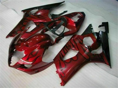 2003-2004 Red Suzuki GSXR 1000 Motorcycle Fairings Kit UK