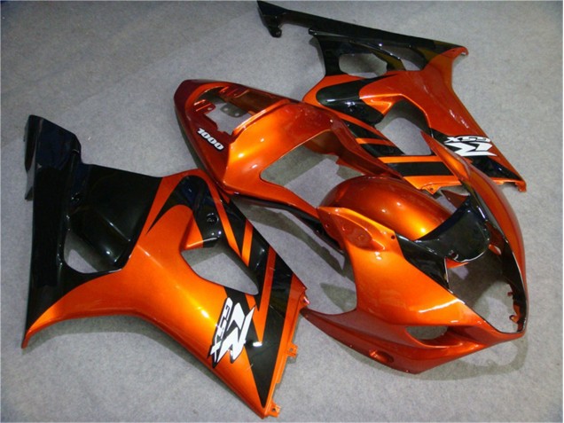 2003-2004 Orange Black Suzuki GSXR 1000 Motorcycle Fairing Kits UK 2003-2004 Orange Black Suzuki GSXR 1000 Motorcycle Fairing Kits UK