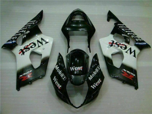 2003-2004 White Black Suzuki GSXR 1000 Motorbike Fairing UK 2003-2004 White Black Suzuki GSXR 1000 Motorbike Fairing UK