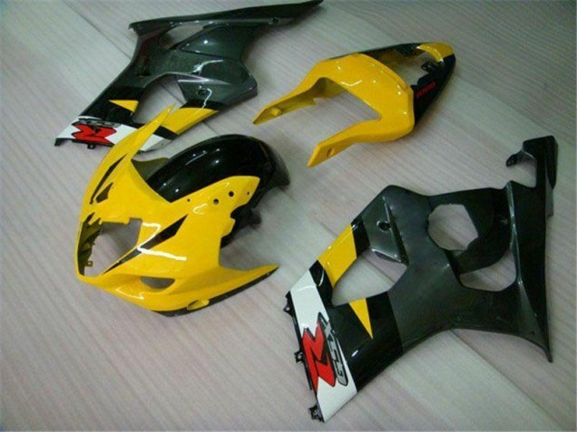 2003-2004 Yellow Black Suzuki GSXR 1000 Motorcycle Fairings Kit UK 2003-2004 Yellow Black Suzuki GSXR 1000 Motorcycle Fairings Kit UK