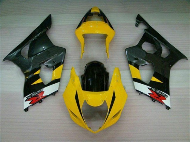 2003-2004 Yellow Black Suzuki GSXR 1000 Motorcycle Fairings Kit UK 2003-2004 Yellow Black Suzuki GSXR 1000 Motorcycle Fairings Kit UK