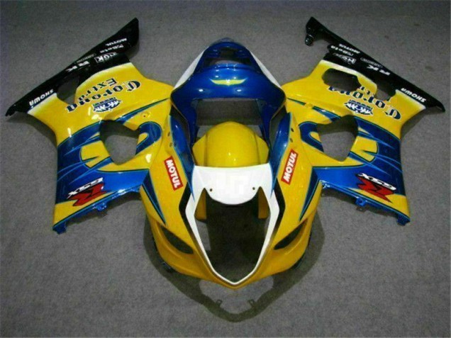 2003-2004 Yellow Blue Suzuki GSXR 1000 Bike Fairings UK 2003-2004 Yellow Blue Suzuki GSXR 1000 Bike Fairings UK