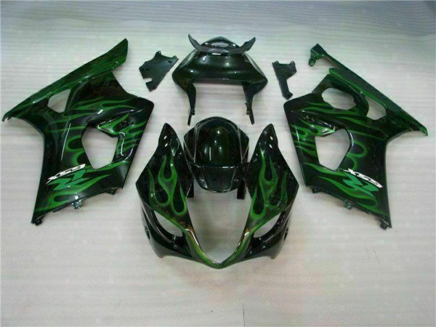 2003-2004 Green Black Suzuki GSXR 1000 Motorbike Fairing UK 2003-2004 Green Black Suzuki GSXR 1000 Motorbike Fairing UK