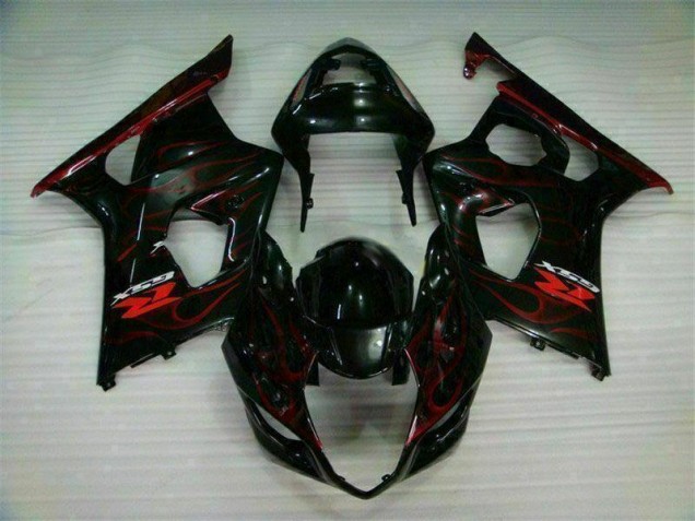 2003-2004 Red Flame Suzuki GSXR 1000 Bike Fairing Kit UK 2003-2004 Red Flame Suzuki GSXR 1000 Bike Fairing Kit UK