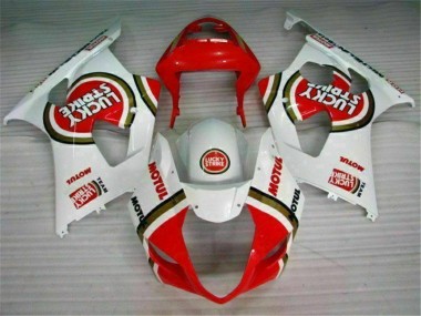 2003-2004 Red White Suzuki GSXR 1000 Motorbike Fairing Kits UK
