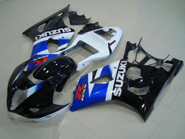 2003-2004 Black Blue White Suzuki GSXR 1000 Motorcycle Fairing Kit UK 2003-2004 Black Blue White Suzuki GSXR 1000 Motorcycle Fairing Kit UK