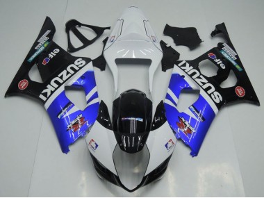 2003-2004 Blue White and Black Suzuki GSXR 1000 Bike Fairings UK
