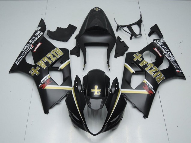 2003-2004 Matte Black Rizla Suzuki GSXR 1000 Motorbike Fairing UK 2003-2004 Matte Black Rizla Suzuki GSXR 1000 Motorbike Fairing UK