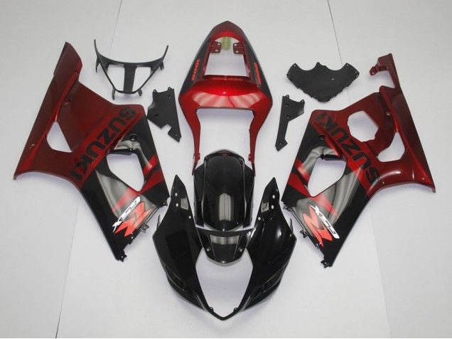 2003-2004 Black Red Suzuki GSXR 1000 Replacement Motorcycle Fairings UK 2003-2004 Black Red Suzuki GSXR 1000 Replacement Motorcycle Fairings UK