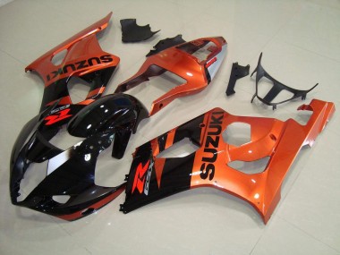 2003-2004 Orange and Black Suzuki GSXR 1000 Motorcycle Fairings UK