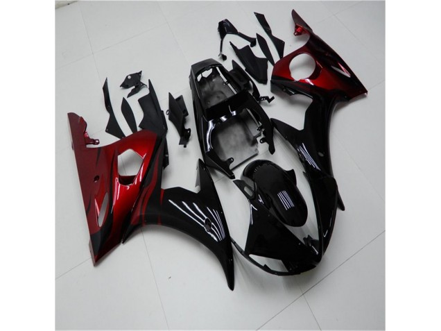 2003-2005 Black Red Yamaha YZF R6 Motorcycle Replacement Fairings UK 2003-2005 Black Red Yamaha YZF R6 Motorcycle Replacement Fairings UK