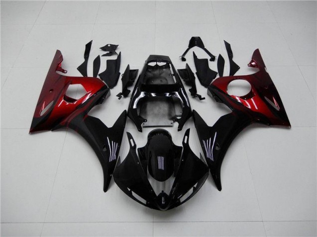 2003-2005 Black Red Yamaha YZF R6 Motorcycle Replacement Fairings UK 2003-2005 Black Red Yamaha YZF R6 Motorcycle Replacement Fairings UK