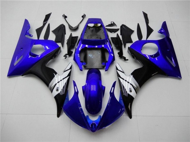 2003-2005 Blue White Black Yamaha YZF R6 Motorcycle Fairings Kit UK 2003-2005 Blue White Black Yamaha YZF R6 Motorcycle Fairings Kit UK