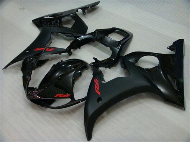 2003-2005 Black Yamaha YZF R6 Replacement Motorcycle Fairings UK 2003-2005 Black Yamaha YZF R6 Replacement Motorcycle Fairings UK