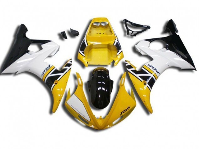 2003-2005 Yellow Yamaha YZF R6 Bike Fairings UK 2003-2005 Yellow Yamaha YZF R6 Bike Fairings UK