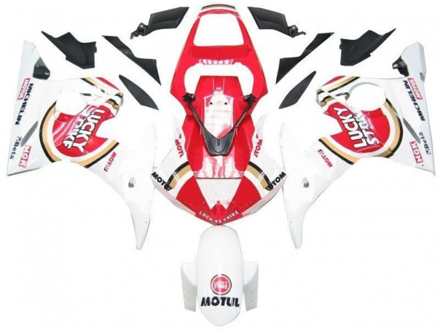 2003-2005 White Red Lucky Strike Yamaha YZF R6 Replacement Fairings UK 2003-2005 White Red Lucky Strike Yamaha YZF R6 Replacement Fairings UK