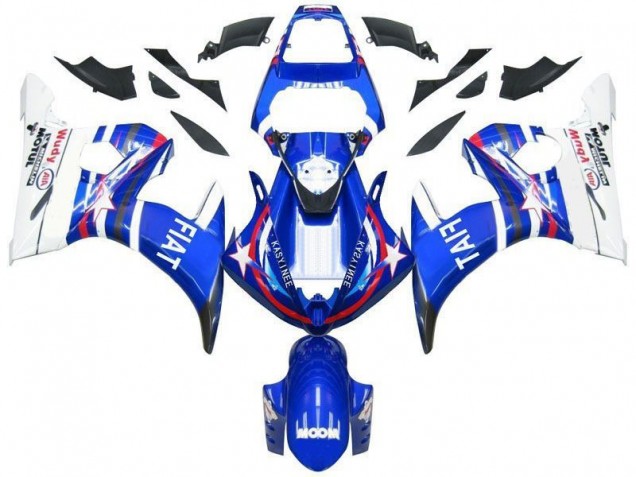 2003-2005 Blue Star Fiat Yamaha YZF R6 Motorcycle Fairing UK 2003-2005 Blue Star Fiat Yamaha YZF R6 Motorcycle Fairing UK