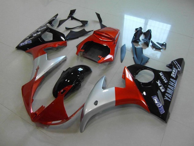 2003-2005 Orange Silver Black Yamaha YZF R6 Bike Fairings UK 2003-2005 Orange Silver Black Yamaha YZF R6 Bike Fairings UK